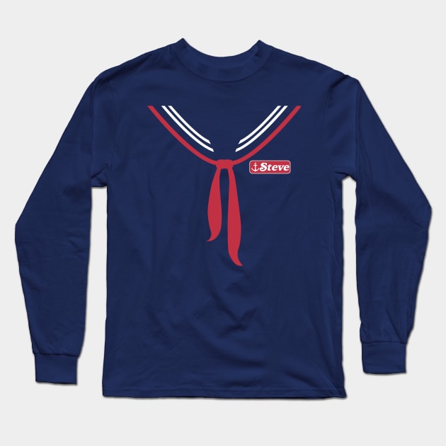 Ahoy Steve Costume Long Sleeve T-Shirt by FOUREYEDESIGN